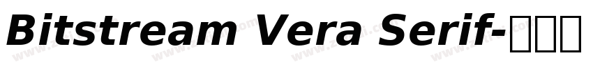 Bitstream Vera Serif字体转换